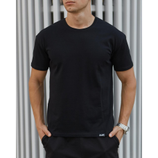 Футболка Бейсік чоловіча, білий/чорний