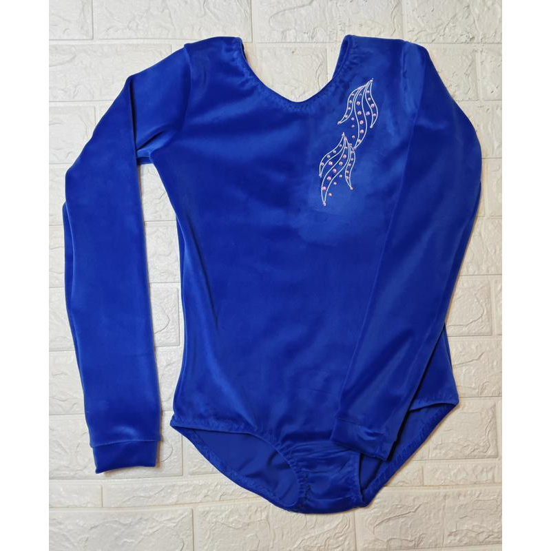 Дитячий купальник для гімнастики, танців, пілону велюр-спорт розмір 152,158,164,170