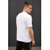 Футболка Бейсік чоловіча, білий/чорний Футболка Бейсік чоловіча, білий/чорний