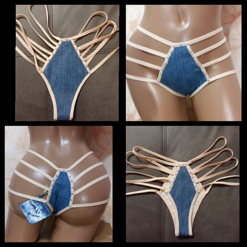 Трусики-павучки denim go-go, pole dance, exotic dance