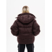 Зимовий водо-вітрозахисний пуховик оверсайз крою “хлоя“, шоколад Зимовий водо-вітрозахисний пуховик оверсайз крою “хлоя“, шоколад