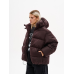 Зимовий водо-вітрозахисний пуховик оверсайз крою “хлоя“, шоколад Зимовий водо-вітрозахисний пуховик оверсайз крою “хлоя“, шоколад